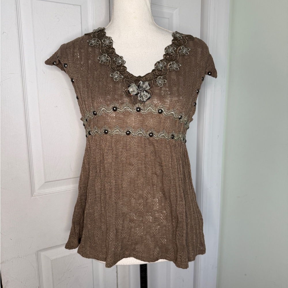 Y2K NWT Cottage Core Whimisgoth Earthy Colored by the brand Zba
